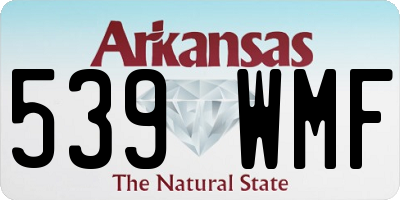 AR license plate 539WMF