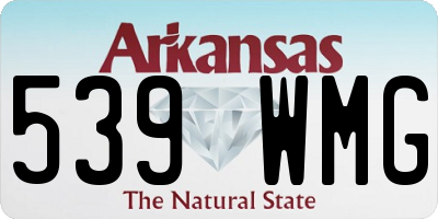 AR license plate 539WMG