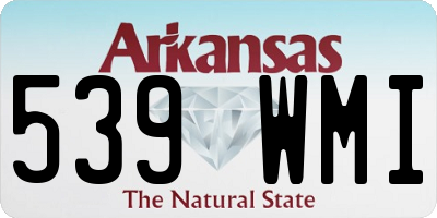 AR license plate 539WMI