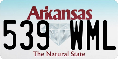 AR license plate 539WML