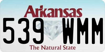 AR license plate 539WMM