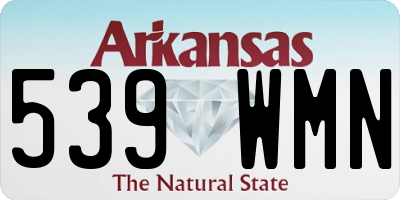 AR license plate 539WMN