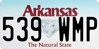 AR license plate 539WMP
