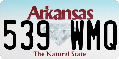AR license plate 539WMQ