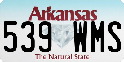 AR license plate 539WMS