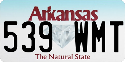 AR license plate 539WMT