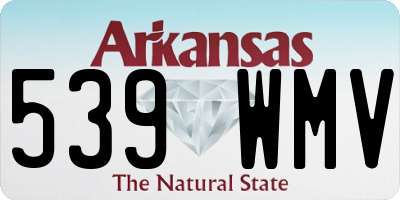 AR license plate 539WMV