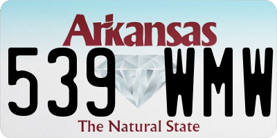 AR license plate 539WMW