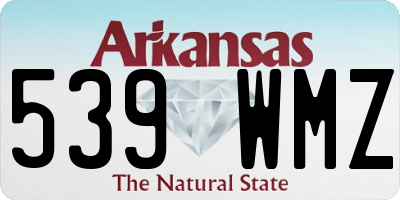 AR license plate 539WMZ