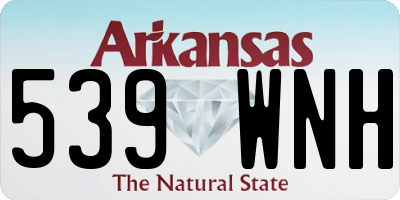 AR license plate 539WNH