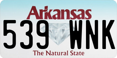 AR license plate 539WNK