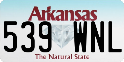AR license plate 539WNL