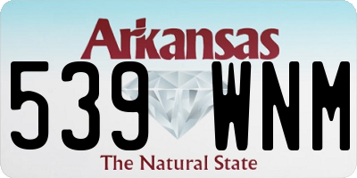 AR license plate 539WNM