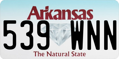 AR license plate 539WNN