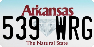 AR license plate 539WRG