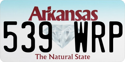 AR license plate 539WRP