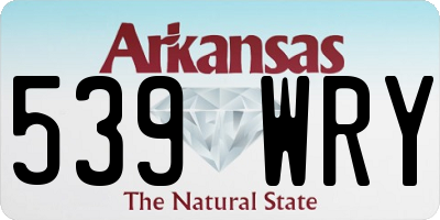 AR license plate 539WRY
