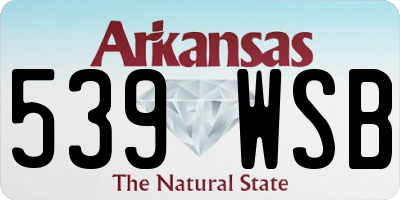 AR license plate 539WSB