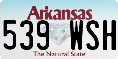 AR license plate 539WSH