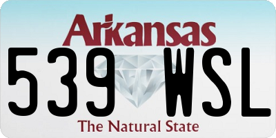 AR license plate 539WSL