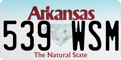 AR license plate 539WSM