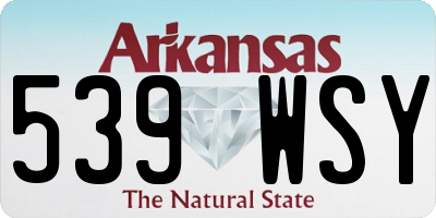 AR license plate 539WSY