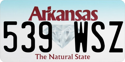 AR license plate 539WSZ