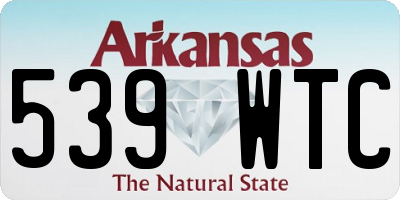 AR license plate 539WTC