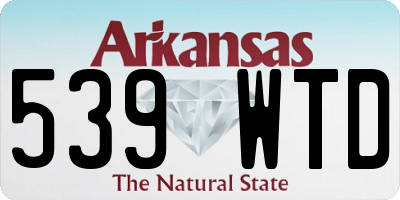 AR license plate 539WTD