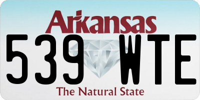 AR license plate 539WTE