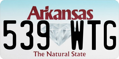 AR license plate 539WTG