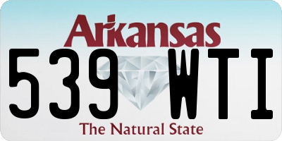 AR license plate 539WTI
