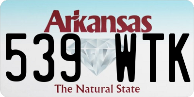 AR license plate 539WTK