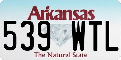 AR license plate 539WTL