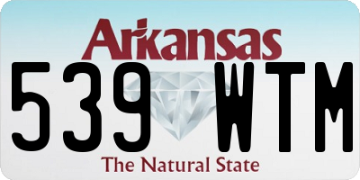 AR license plate 539WTM