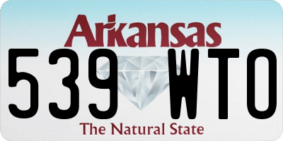 AR license plate 539WTO