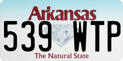 AR license plate 539WTP