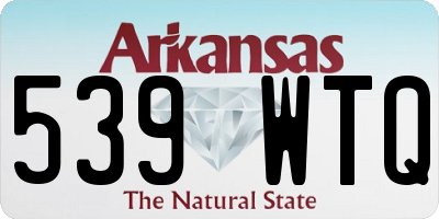 AR license plate 539WTQ