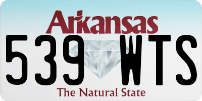 AR license plate 539WTS