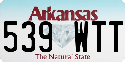 AR license plate 539WTT