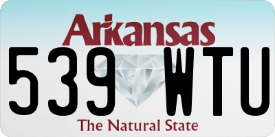 AR license plate 539WTU