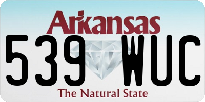 AR license plate 539WUC
