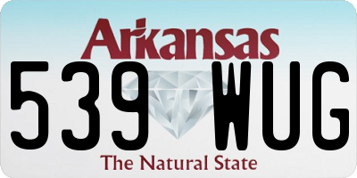 AR license plate 539WUG