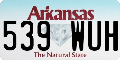 AR license plate 539WUH