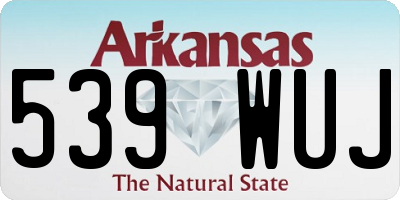 AR license plate 539WUJ