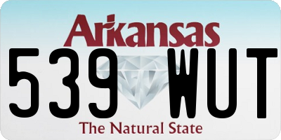 AR license plate 539WUT
