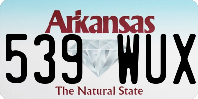 AR license plate 539WUX