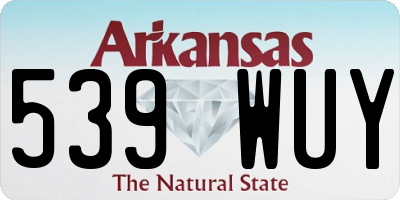 AR license plate 539WUY