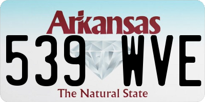AR license plate 539WVE