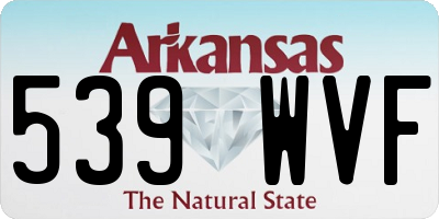 AR license plate 539WVF